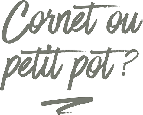 CORNET OU PETIT POT?