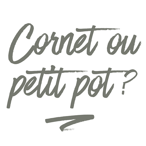CORNET OU PETIT POT?