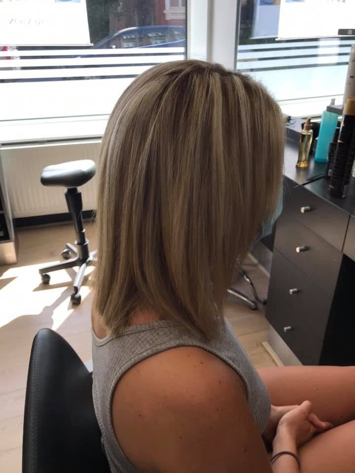 Réalisation Infini Tif — carré blond naturel
